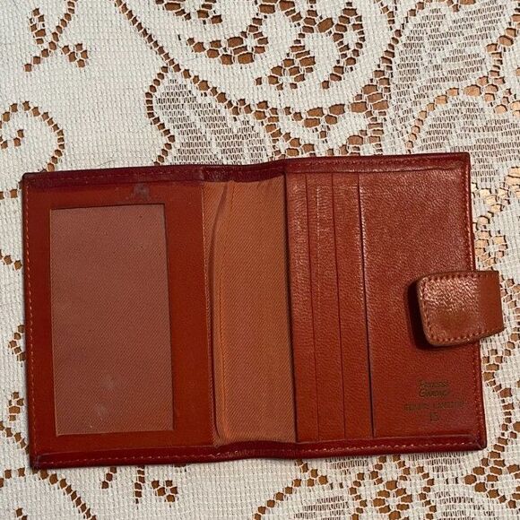Vintage Princess Gardner Lambskin Leather Bi-Fold Wallet ID Credit Card Slim - Picture 4 of 8